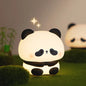 Panda LED Night Light - Adorable Silicone Touch Lamp, USB Rechargeable, with Timer Function for Bedroom Decor and Children's Gifts