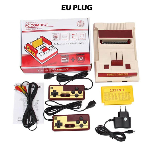 8-Bit Video Game Console with 500 Pre-Loaded Classic Games and Cartridge Support for Retro Gaming - InnoDeviceHub