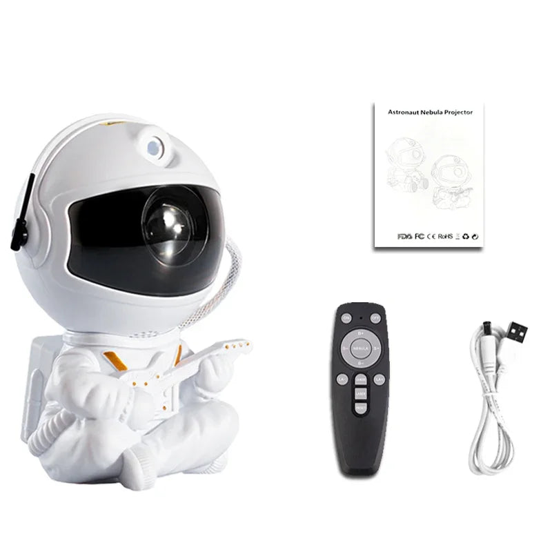 Galaxy LED Night Light Projector - Astronaut Design for Home Décor and Children's Gifts