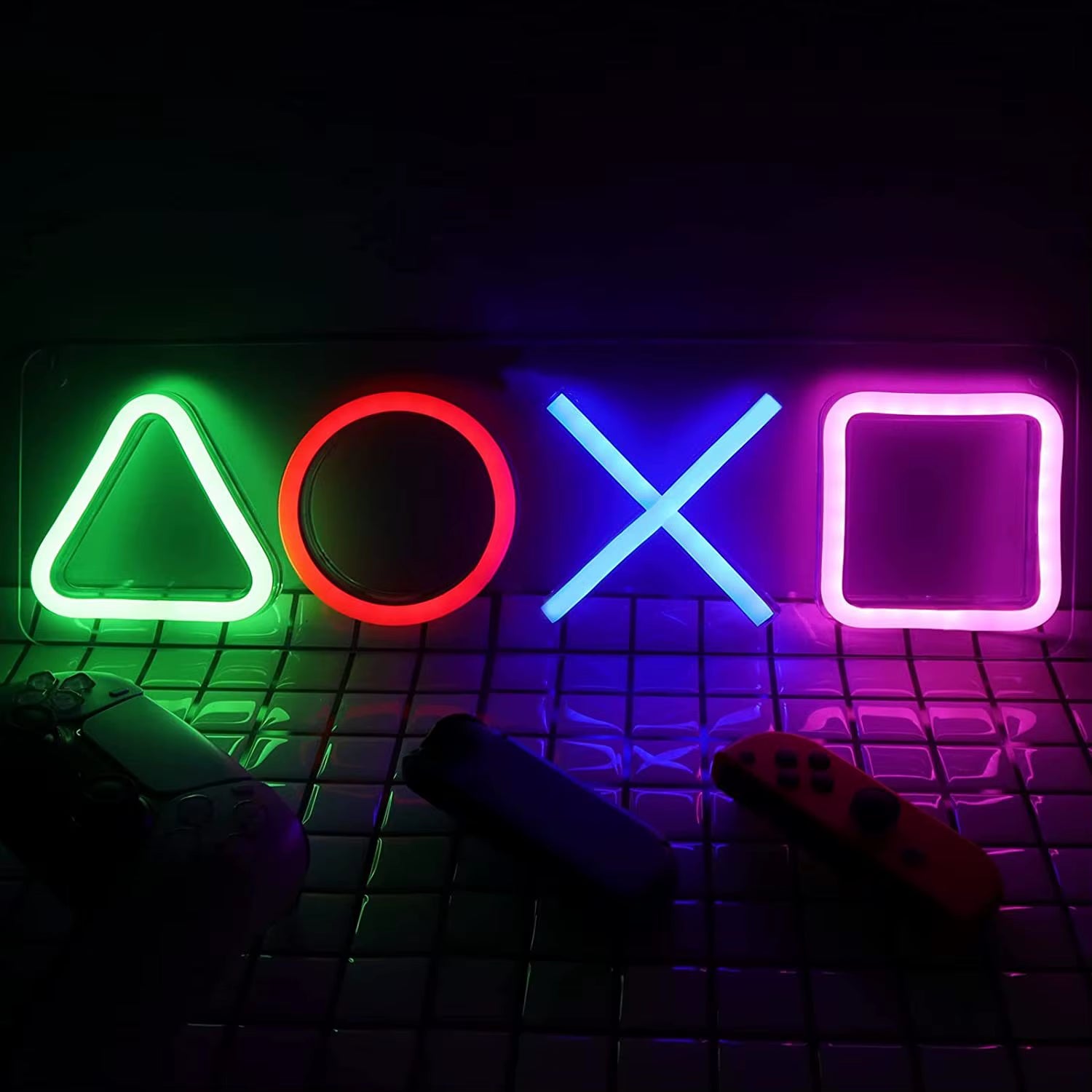 Custom Neon Game Icon Wall Light - LED Atmosphere Lamp for PlayStation, Bar, Club, and Room Decor