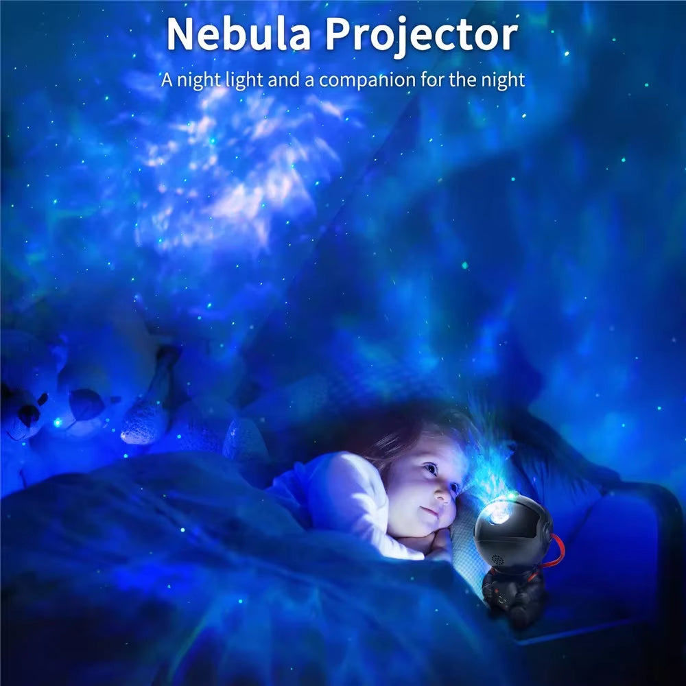 Galaxy LED Night Light Projector - Astronaut Design for Home Décor and Children's Gifts