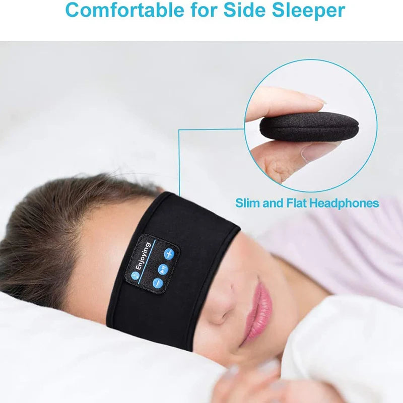 Bluetooth Earphones Sports Side Sleeping Headband Elastic Wireless Headphones Music Eye Mask Wireless Bluetooth Headset Headband