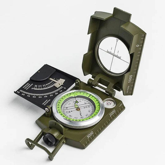 High Precision Metal Compass with Inclinometer for Outdoor Navigation and Survival Activities - InnoDeviceHub