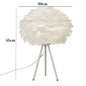 Modern Feather LED Table Lamp – Elegant Bedside & Decorative Lighting