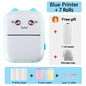 Wireless Mini Thermal Printer - 200 DPI Bluetooth Label and Photo Printer with USB Cable, Portable Design