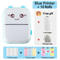 Wireless Mini Thermal Printer - 200 DPI Bluetooth Label and Photo Printer with USB Cable, Portable Design