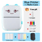 Wireless Mini Thermal Printer - 200 DPI Bluetooth Label and Photo Printer with USB Cable, Portable Design