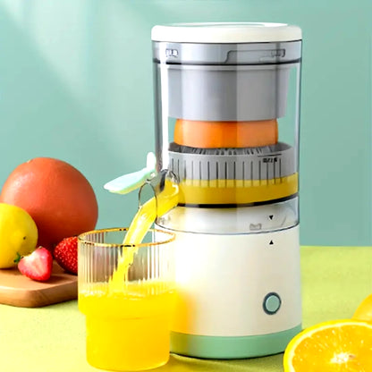 Electric Citrus Juicer Cup with USB Charging - Fresh Fruit Blender and Separator for Kitchen Use